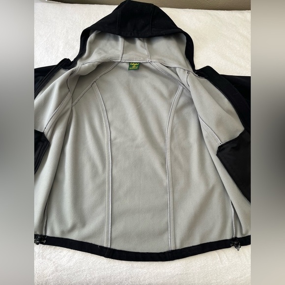 Cabela’s Black Softshell Hooded Jacket Women’s M Fleece Lined Outdoor Coat 2 - Picture 10 of 14